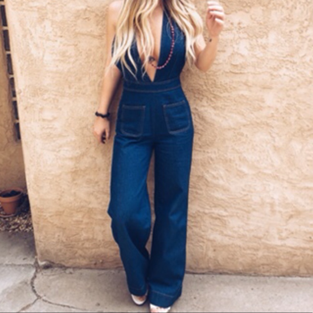 Denim jumpsuit